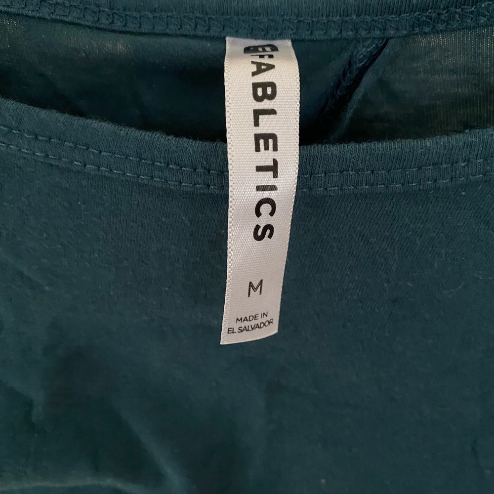 blue Fabletics workout shirt